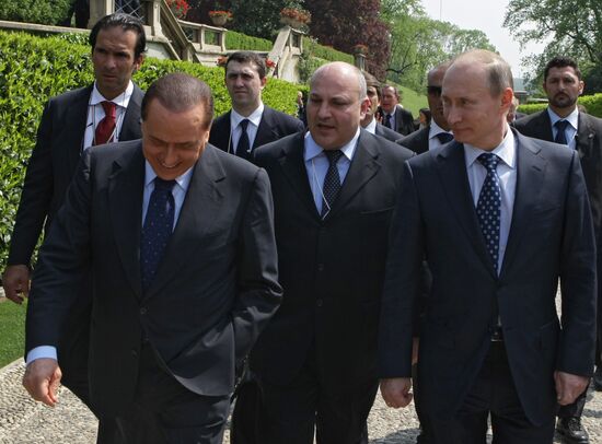 Prime Minister Vladimir Putin visits Italy