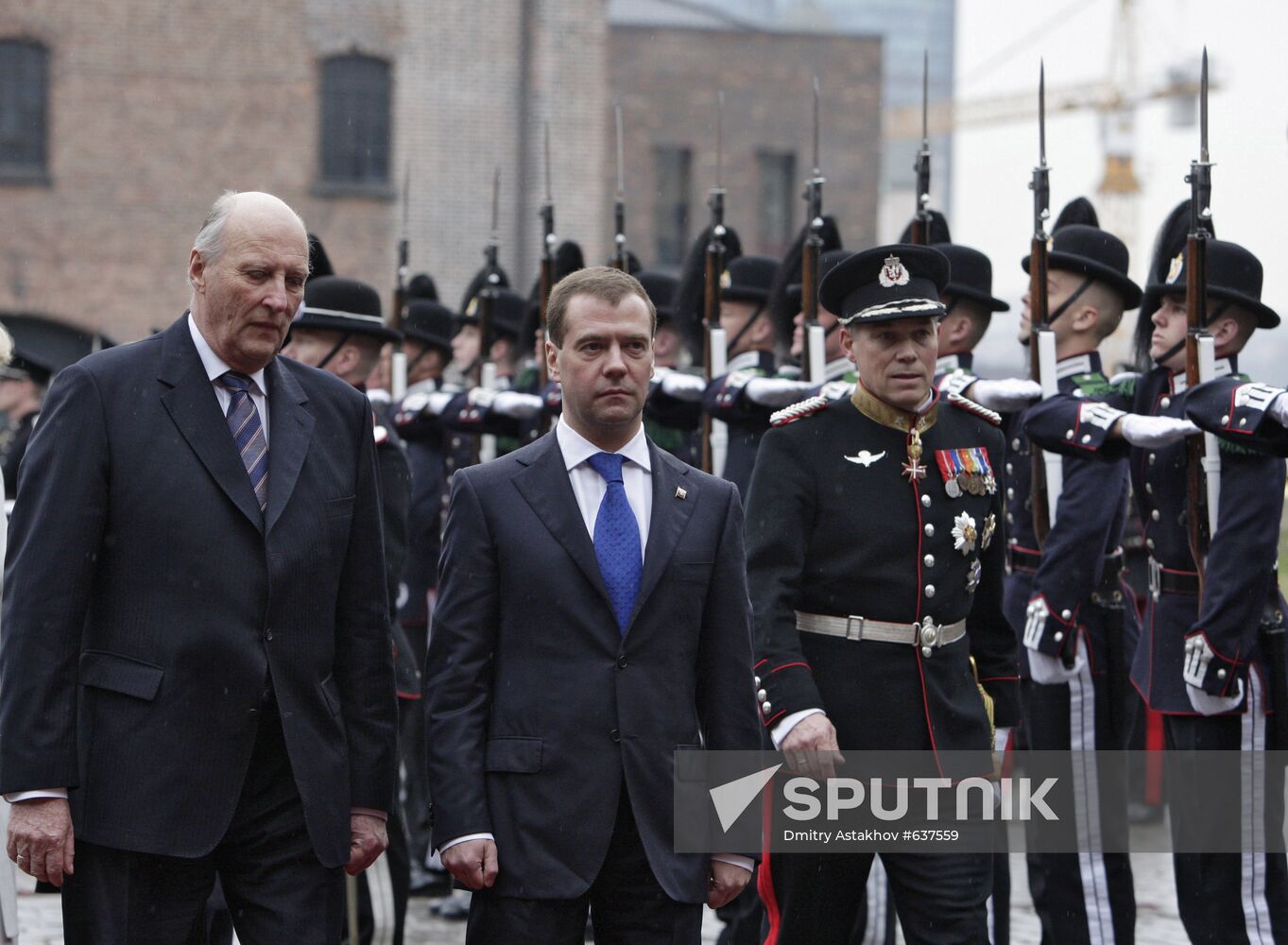 Russian President Dmitry Medvedev visits Norway