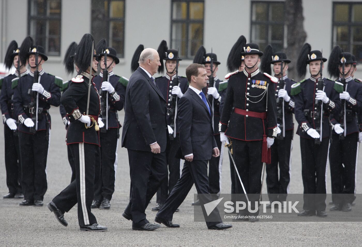Russian President Dmitry Medvedev visits Norway