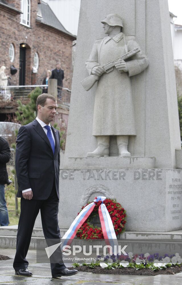 President Dmitry Medvedev visits Norway