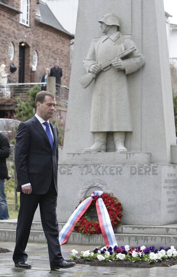 President Dmitry Medvedev visits Norway