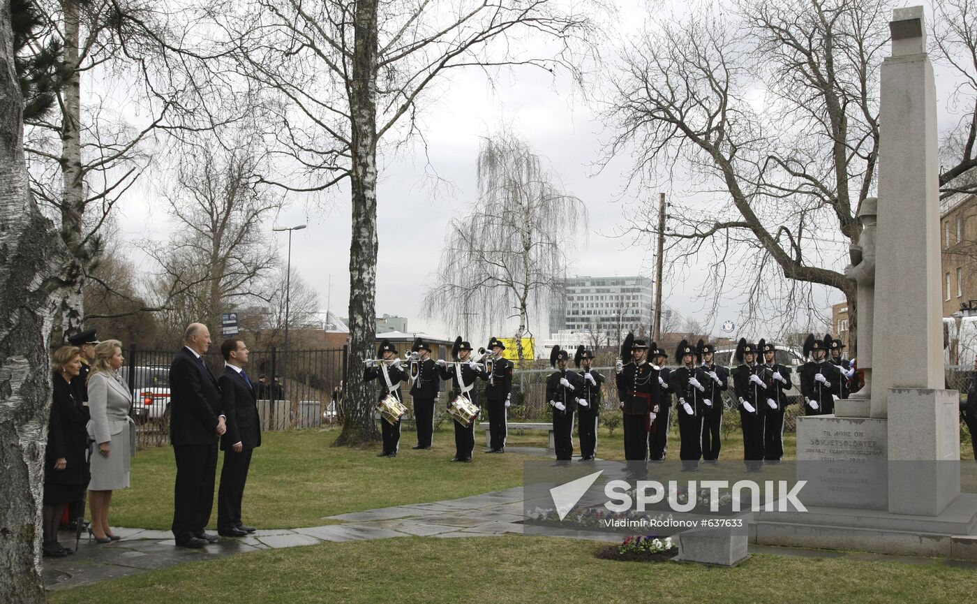 President Dmitry Medvedev visits Norway