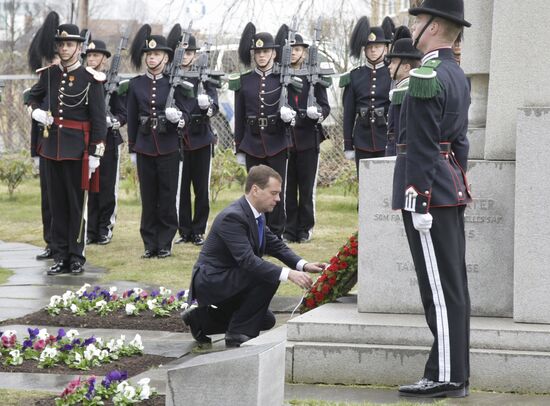 President Dmitry Medvedev visits Norway