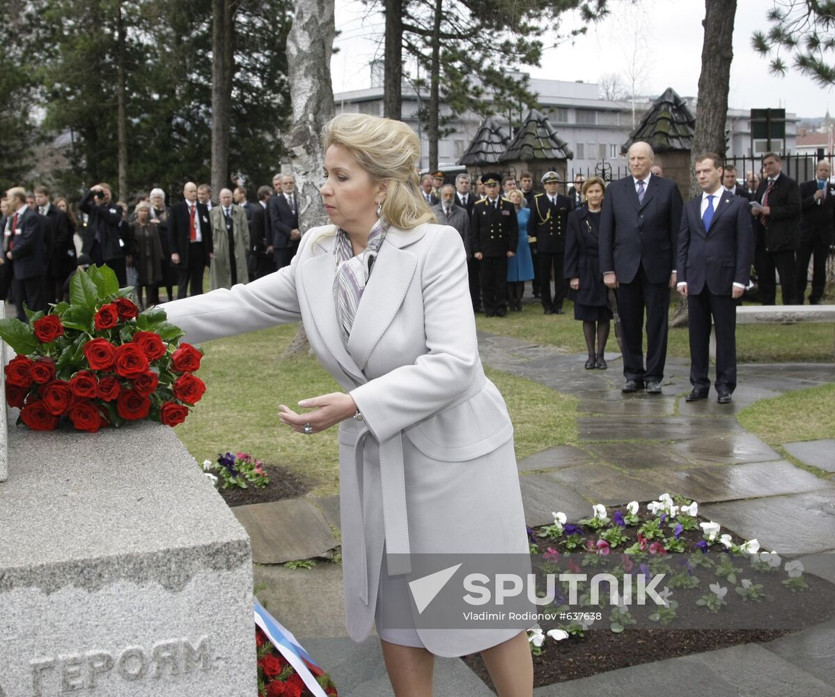 President Dmitry Medvedev visits Norway