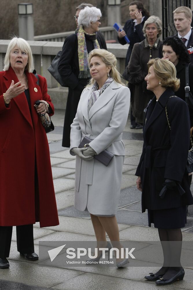 Svetlana Medvedev and Queen Sonja