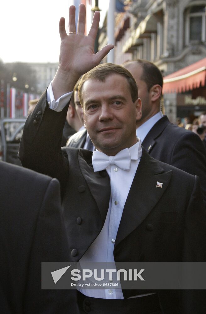 Russian President Dmitry Medvedev visits Norway