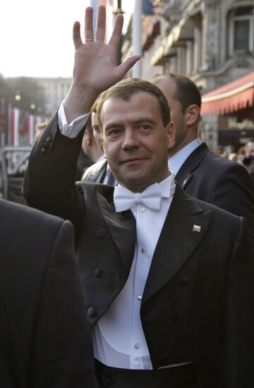 Russian President Dmitry Medvedev visits Norway