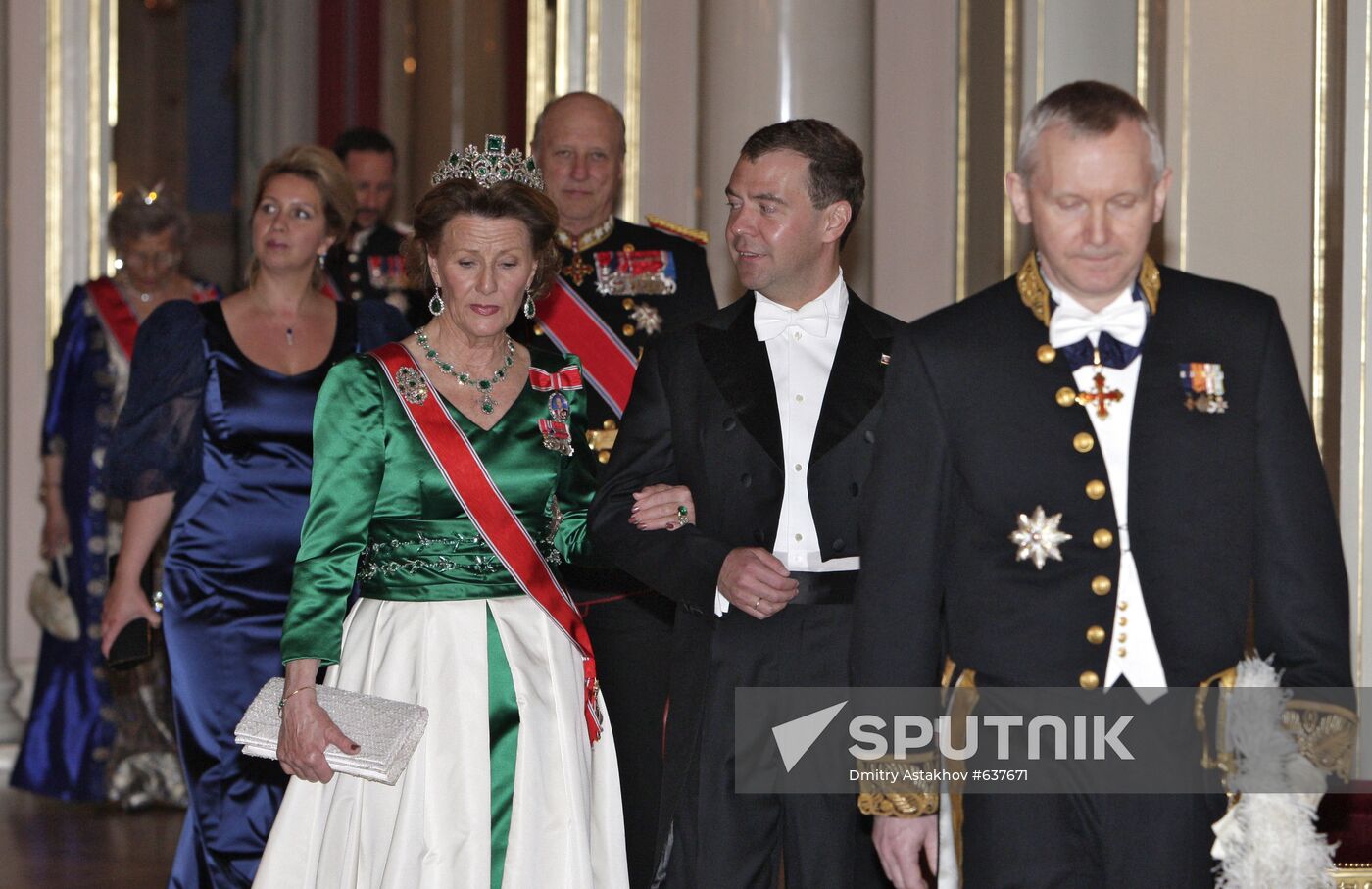 Russian President Dmitry Medvedev visits Norway