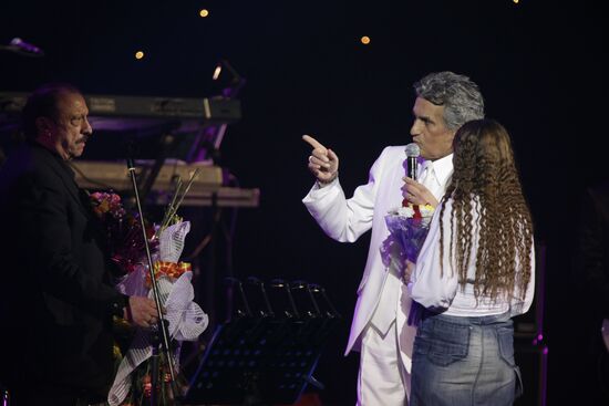 Toto Cutugno gives concert in Moscow