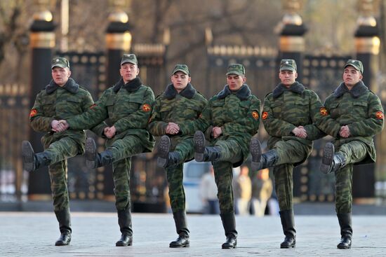 Victory Parade rehearsal in Moscow