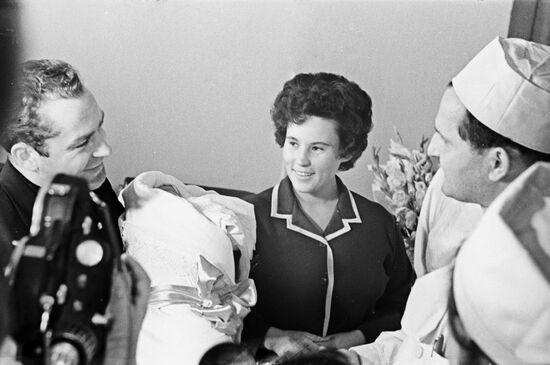 German and Tamara Titovs with daughter Tanya
