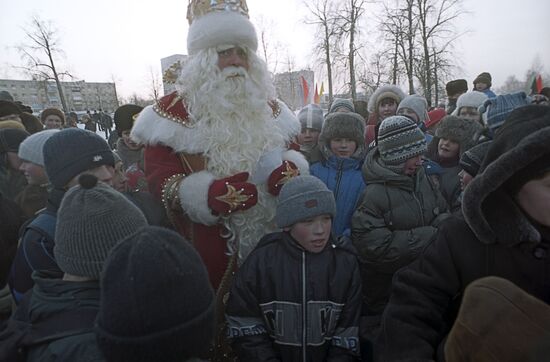 Grandfather Frost at a New Year's performance
