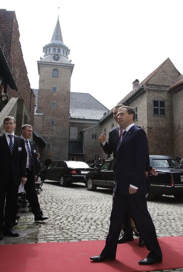 Dmitry Medvedev's visit to Norway. Day 2