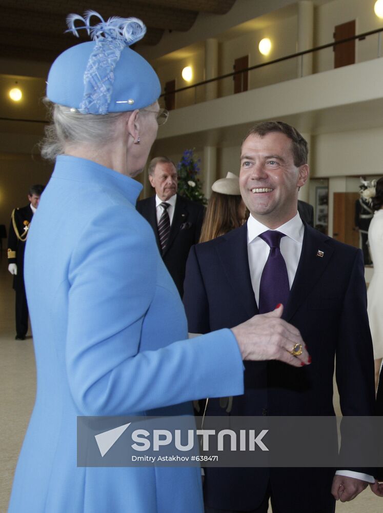 Dmitry Medvedev visits Denmark