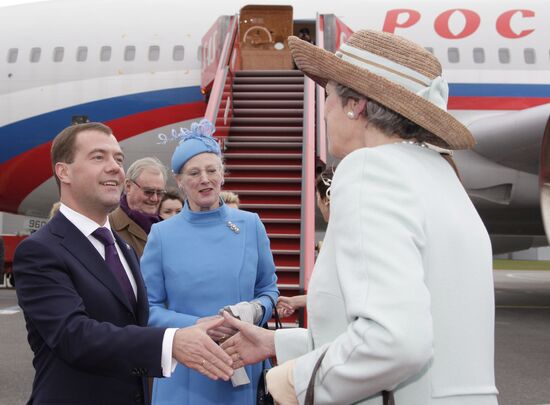 Dmitry Medvedev visits Denmark