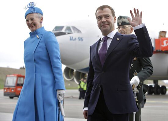 Dmitry Medvedev visits Denmark