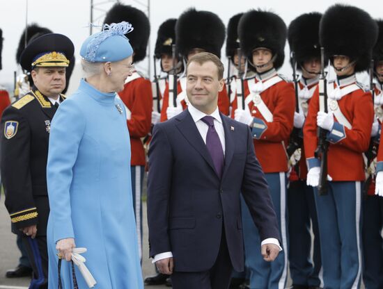 Dmitry Medvedev visits Denmark