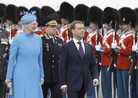 Dmitry Medvedev visits Denmark