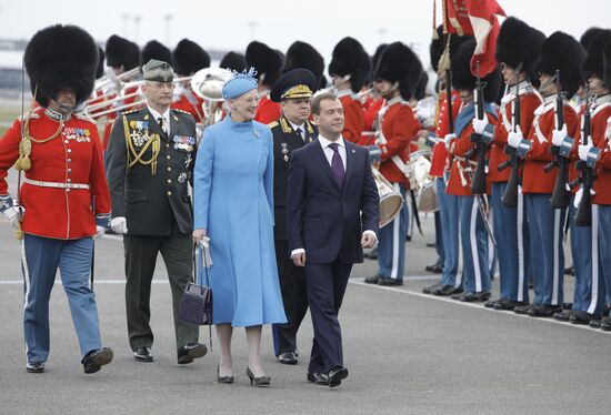 Dmitry Medvedev visits Denmark