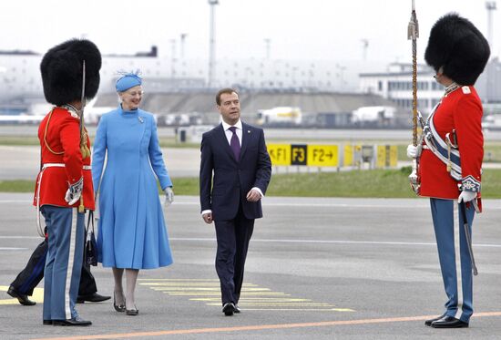 Dmitry Medvedev visits Denmark