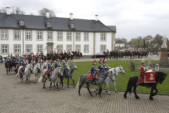 Russian President Medvedev visits Denmark