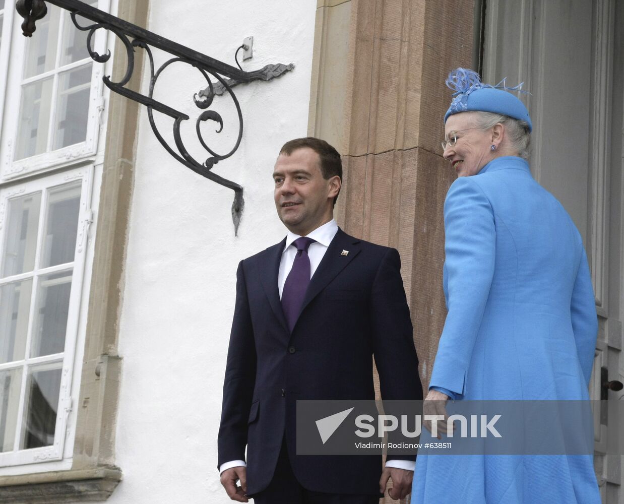 Russian President Medvedev visits Denmark