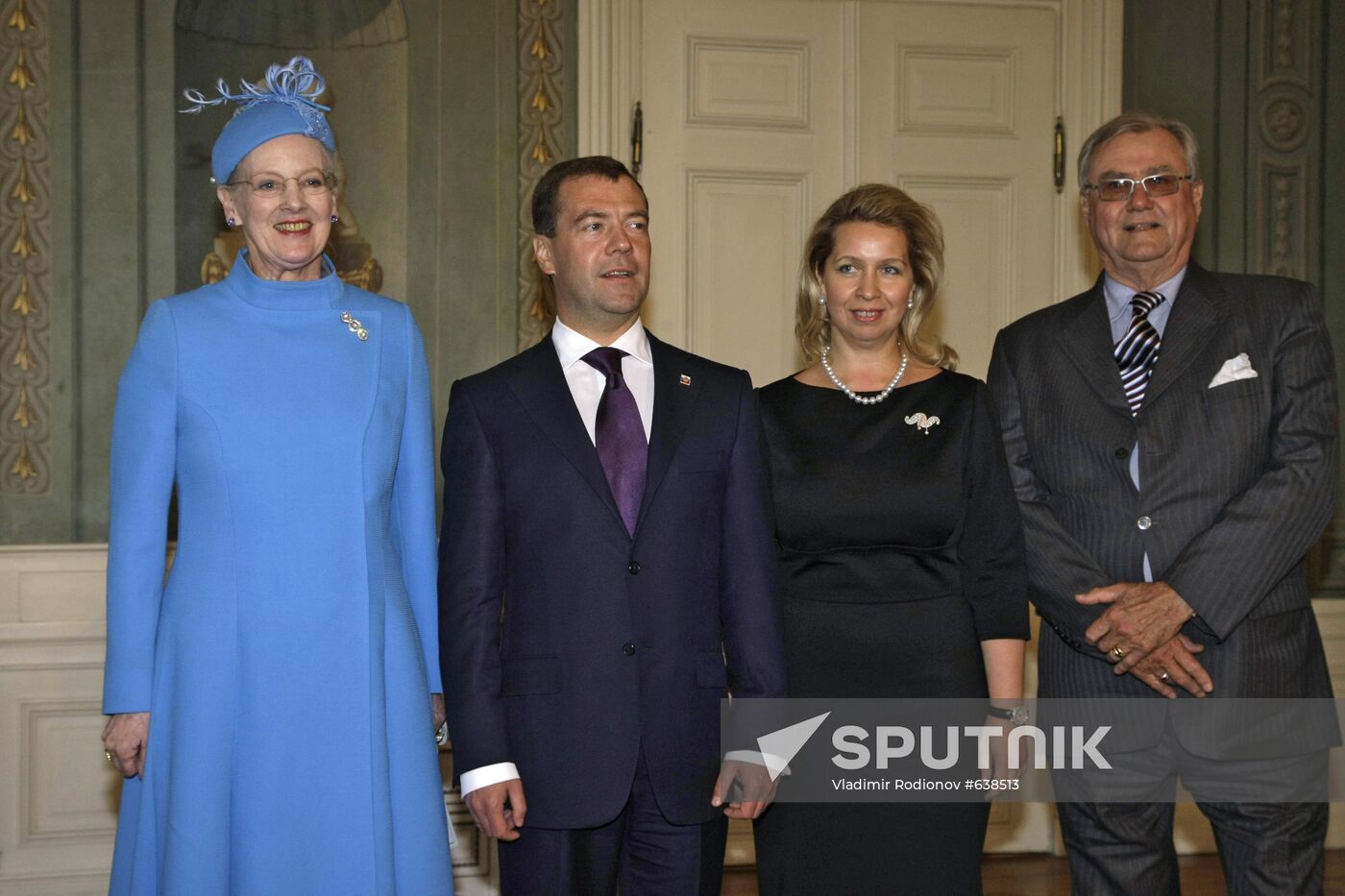 Russian President Medvedev visits Denmark