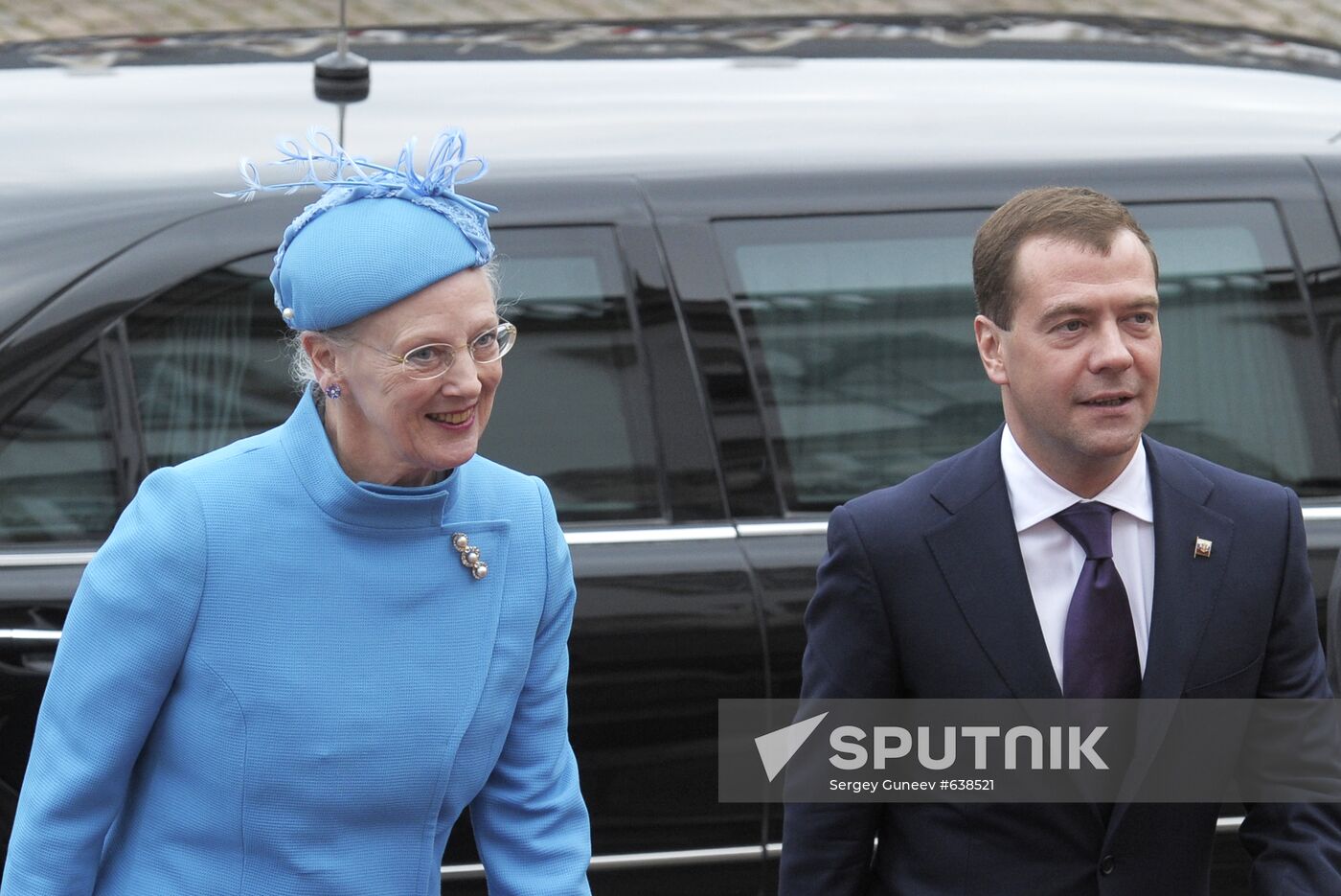 Russian President Medvedev visits Denmark
