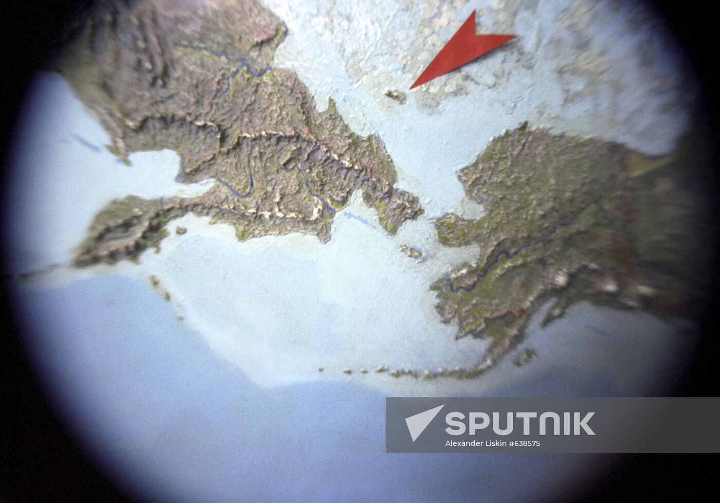 Wrangel Island on a map