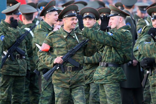Victory Parade run-through