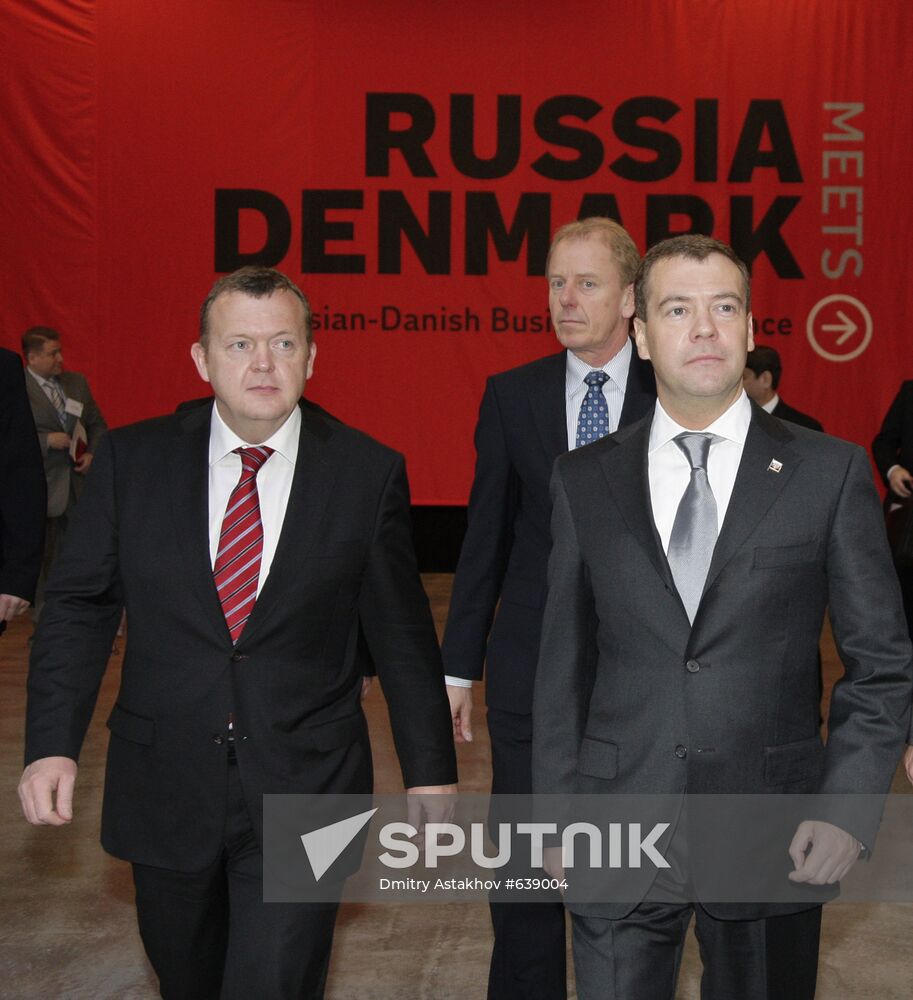 Dmitry Medvedev visits Denmark
