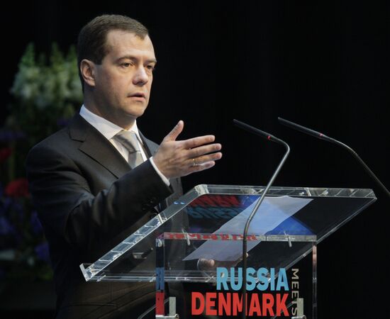 Dmitry Medvedev visits Denmark