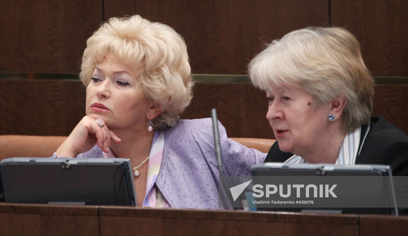 Lyudmila Narusova and Natalia Dementyeva