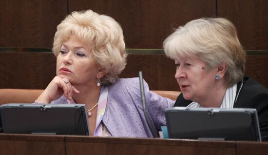 Lyudmila Narusova and Natalia Dementyeva