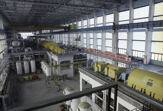 Control room of Kozlodui nuclear power plant