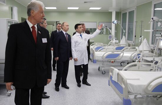 Vladimir Putin tours Russia's Southern Federal District