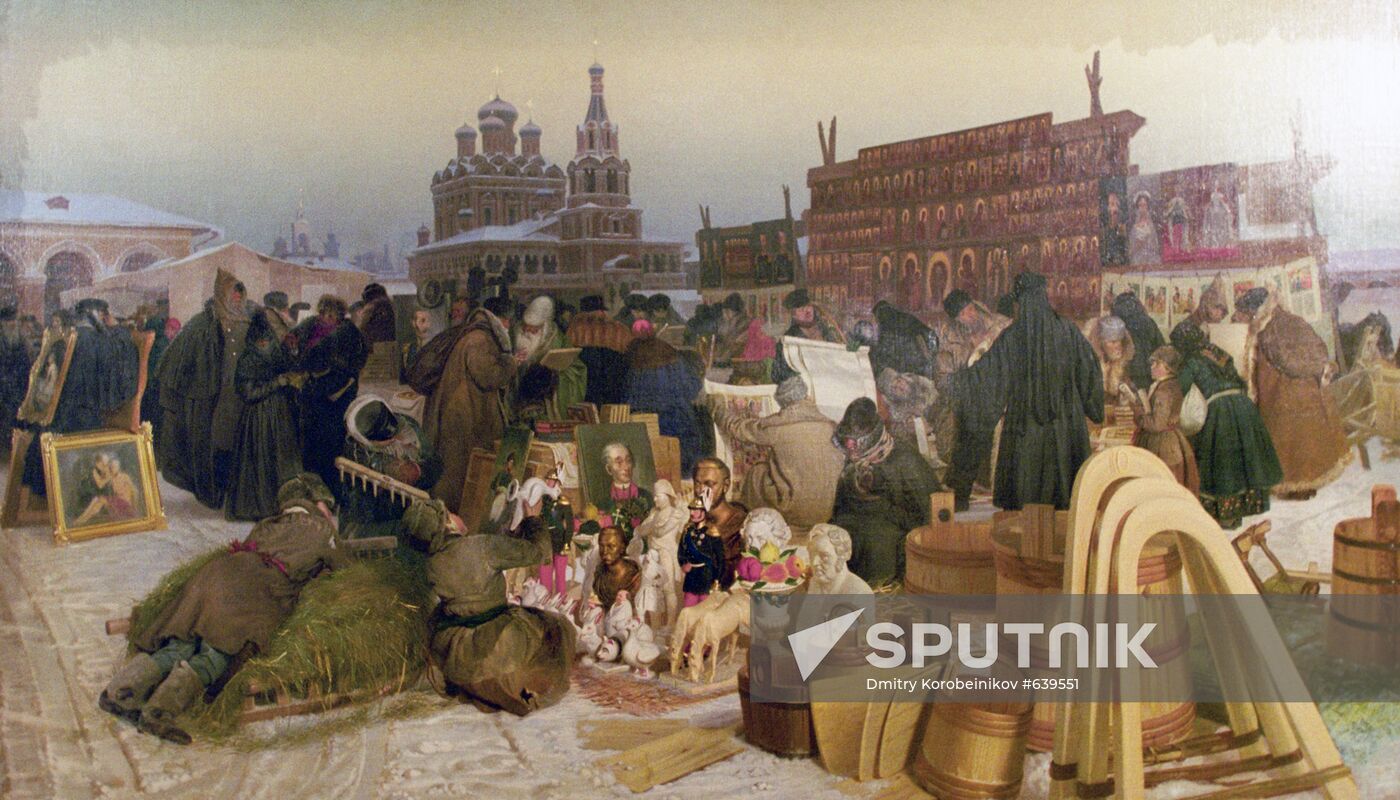 Evgraph Sorokin picture reproduction Flea Market