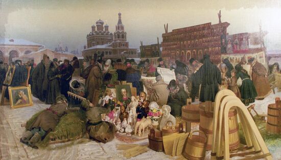 Evgraph Sorokin picture reproduction Flea Market