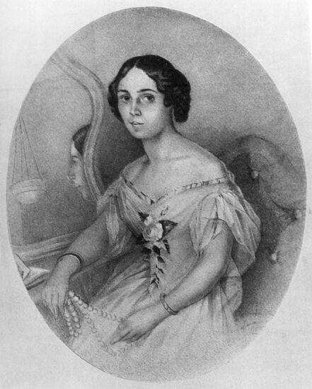 Reproduction of Yelena Denisyeva's portrait