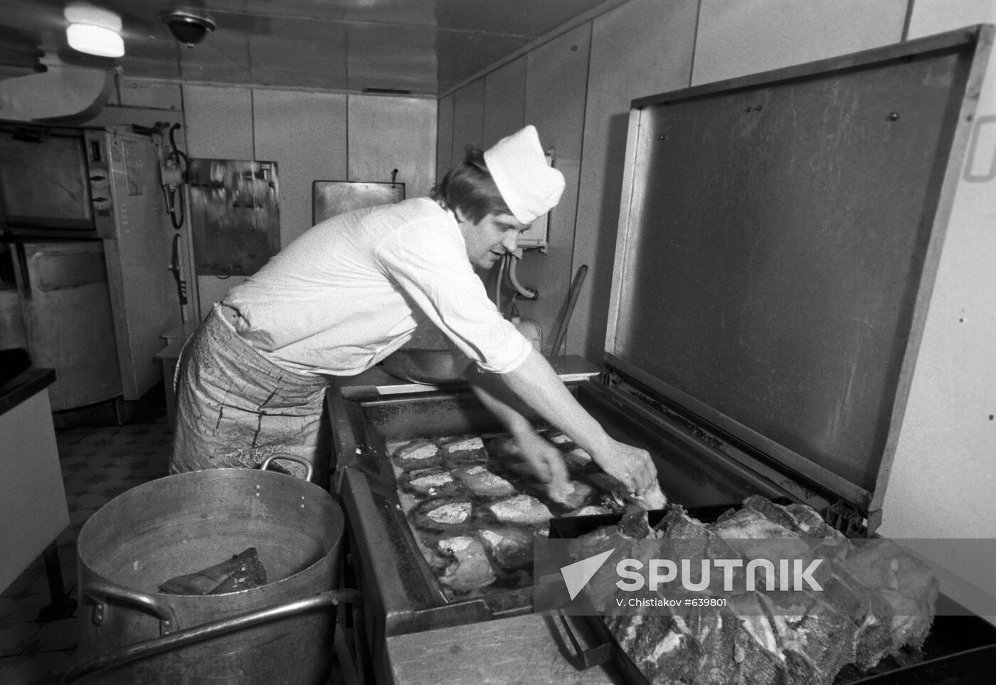 Cookroom of nuclear ship "Sibir"