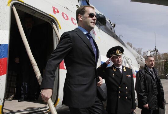 Dmitry Medvedev visits Obninsk