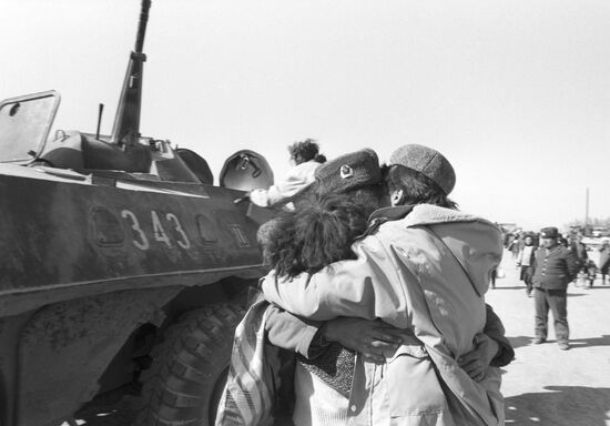The 40th Soviet Army contingent withdrawal from Afghanistan