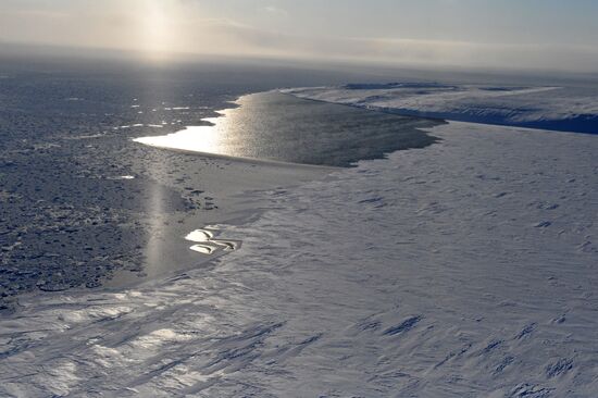 Ice blocs in the Arctic Ocean