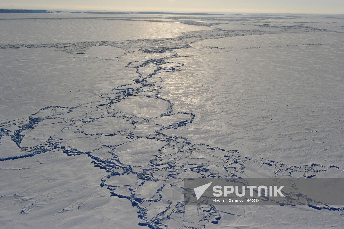Ice blocs in the Arctic Ocean