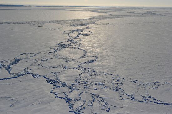 Ice blocs in the Arctic Ocean