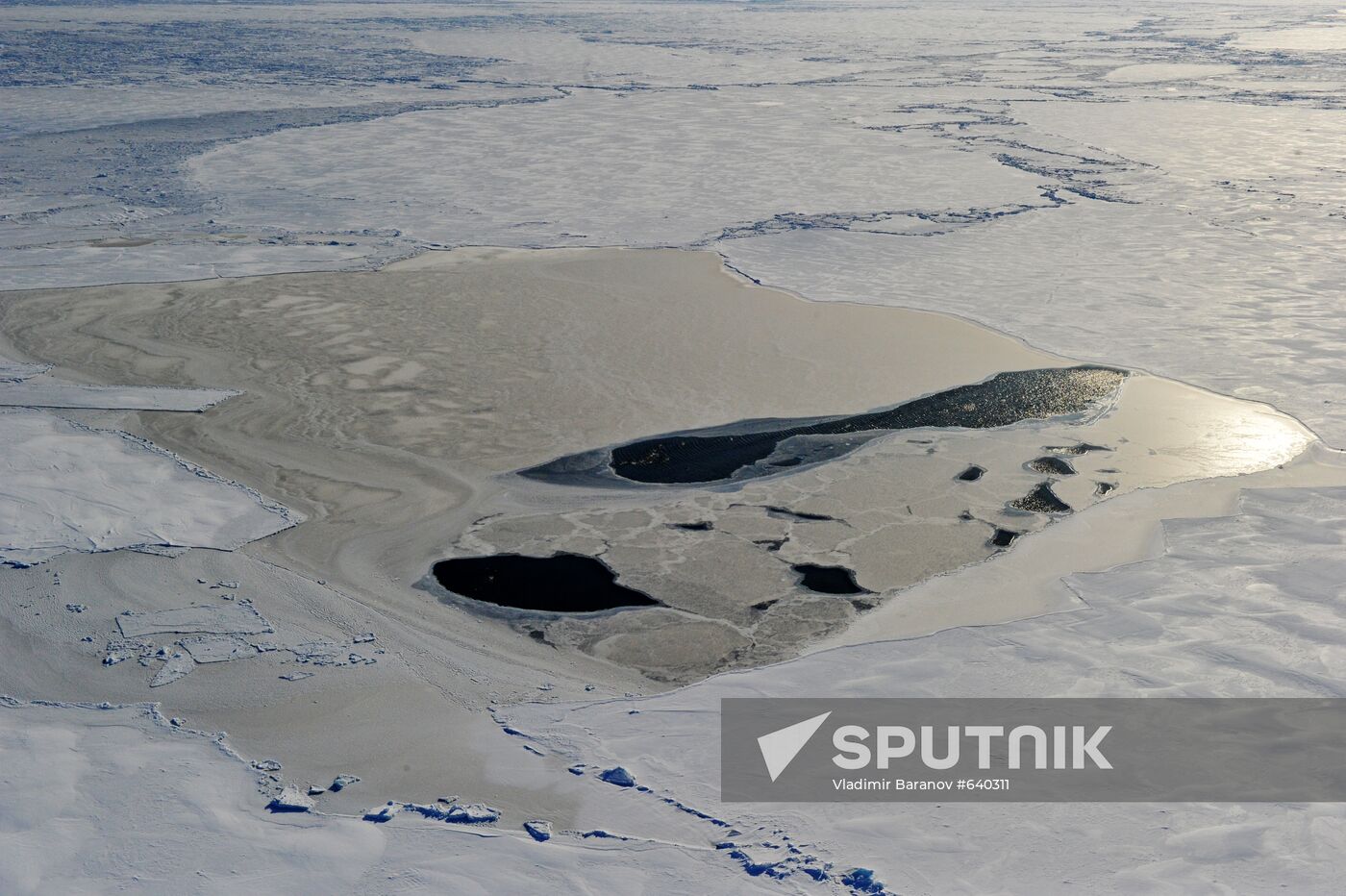 Ice blocs in the Arctic Ocean