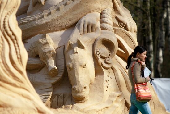 Opening of 9th Sand Sculptures International Festival