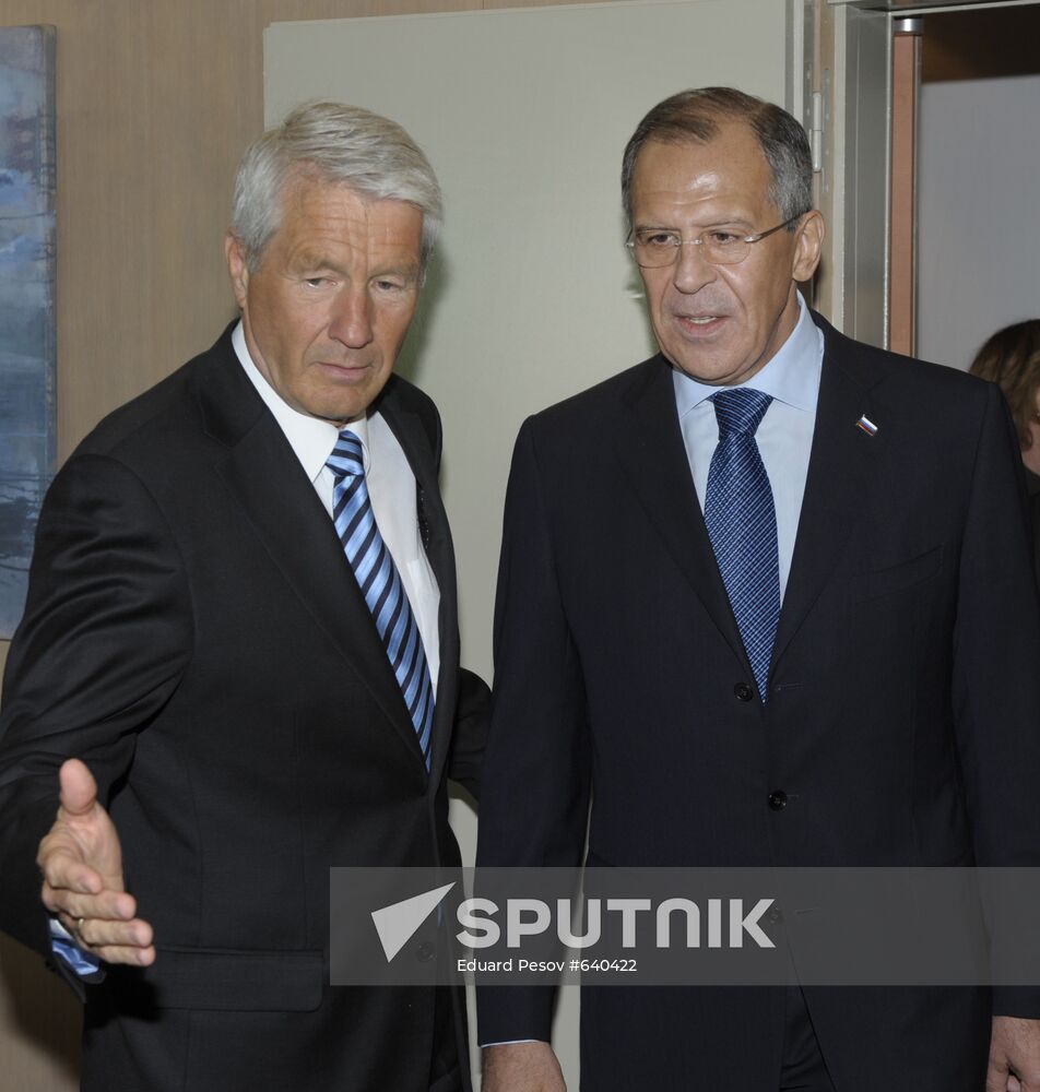 Thorbjorn Jagland, Sergei Lavrov