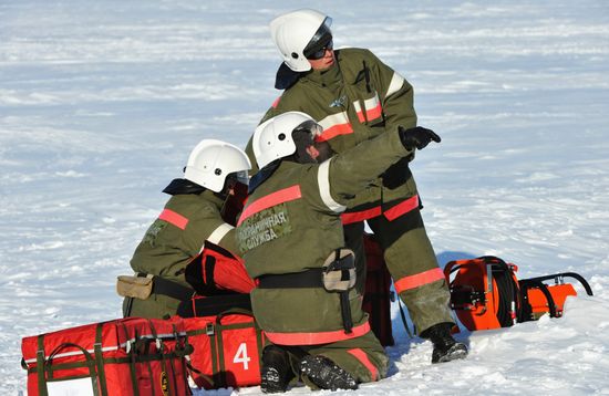 Joint exercise of FSB and MES on Franz Josef Land archipelago