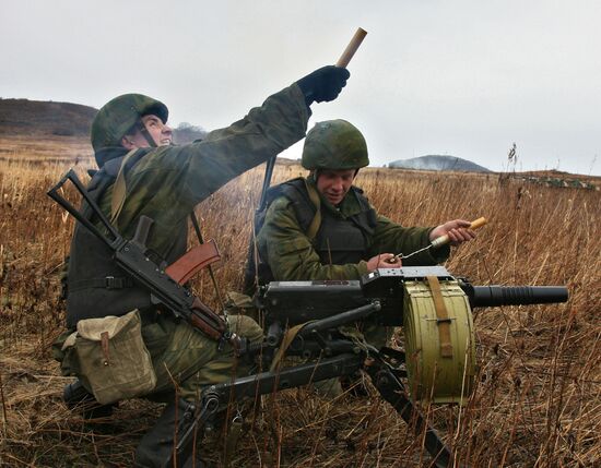 Marines exercising